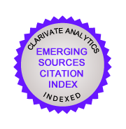 Indexed in Emerging Sources Citation Index